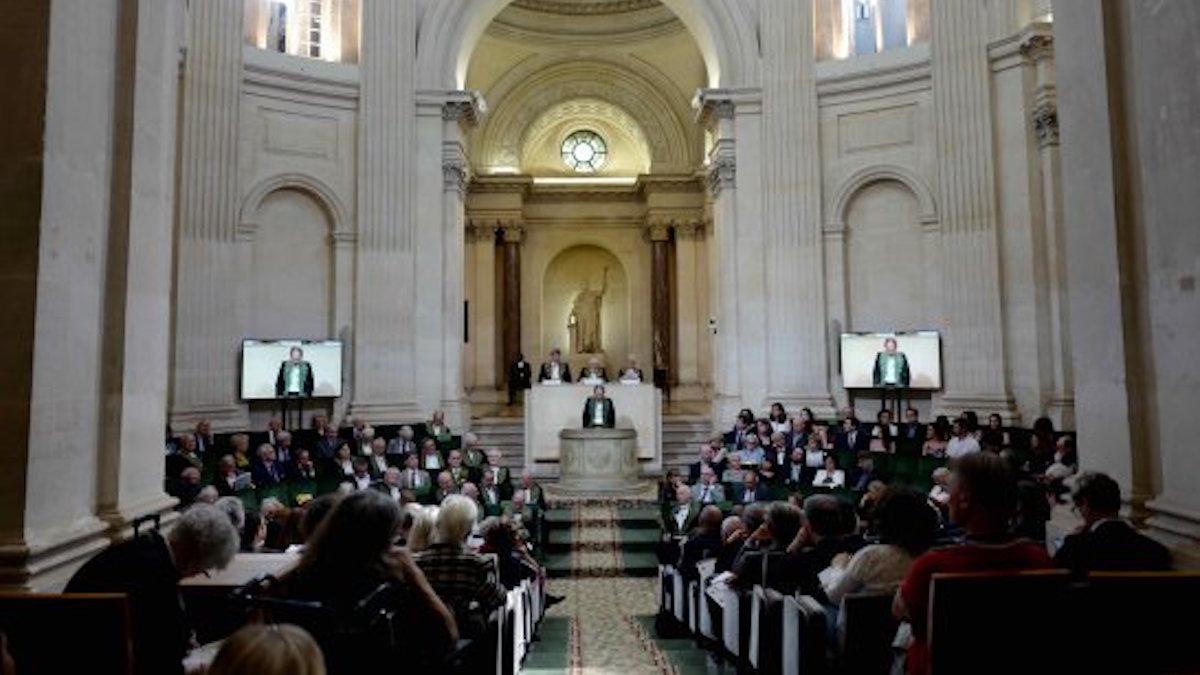 2018 Grand Prix Award Ceremony under the dome of the Institut de France ©Institut de France
